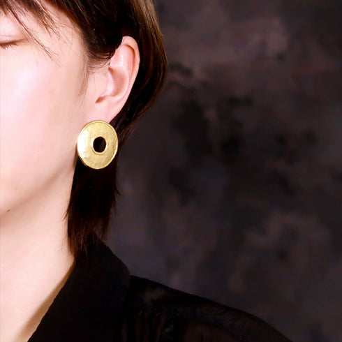 ピアス ラウンド スタッド サークル プレート ANTICO AER066