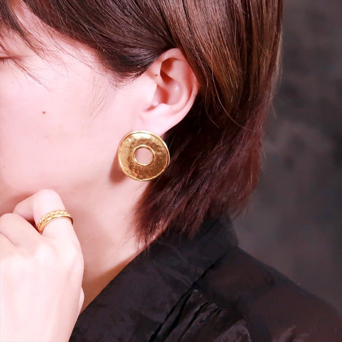 ピアス ラウンド スタッド サークル プレート ANTICO AER066