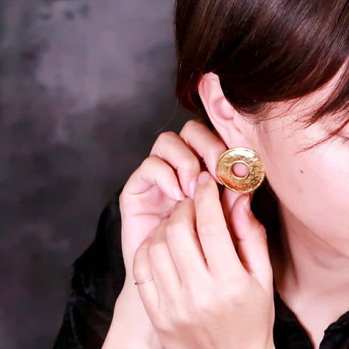 ピアス ラウンド スタッド サークル プレート ANTICO AER066
