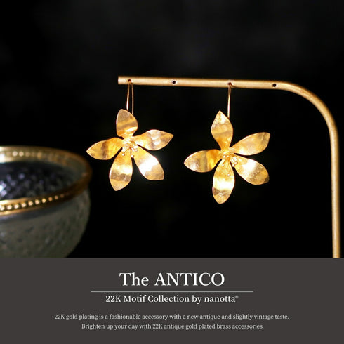 ピアス フック 花 ANTICO AER067
