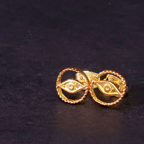 ナノッタ ピアス ゴールド 目 大 GD AER070-ER282-GD