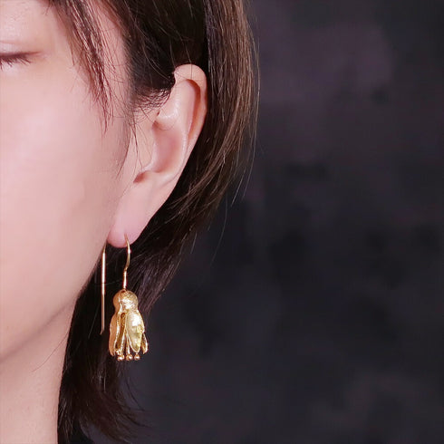 ピアス フック 花 つぼみ ANTICO AER074