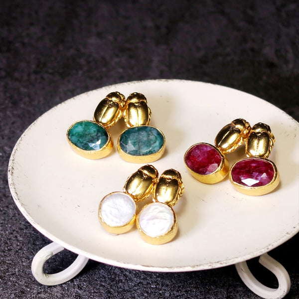 ナノッタ ピアス エメラルド AER075-ER297-EMERAL