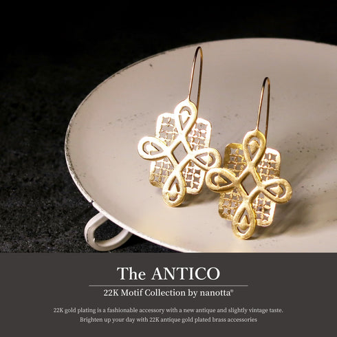 ピアス フック 透かし オリエンタル ANTICO AER078