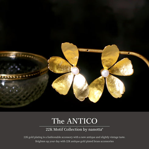 ピアス パール スタッド 花 ANTICO AER080