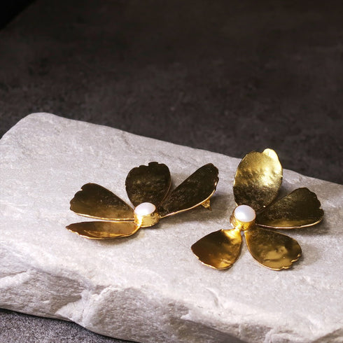 ピアス パール スタッド 花 ANTICO AER080