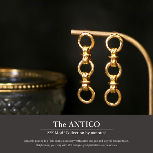 ピアス スタッド ループノット マリーナ アンカー サークル ANTICO AER081