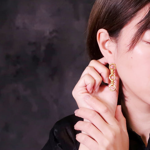 ピアス スタッド ループノット マリーナ アンカー サークル ANTICO AER081