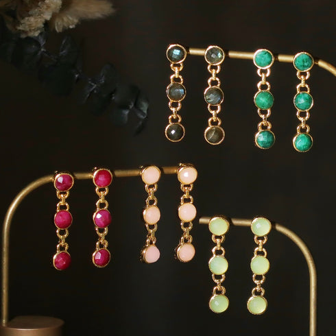 ナノッタ ピアス アクアカルセドニー AER093-AQUACH