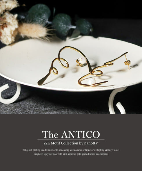 ピアス パール スタッド アシンメトリー オリエンタル ANTICO AER098