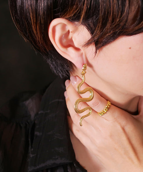 ピアス スタッド スネーク 蛇 ANTICO AER116