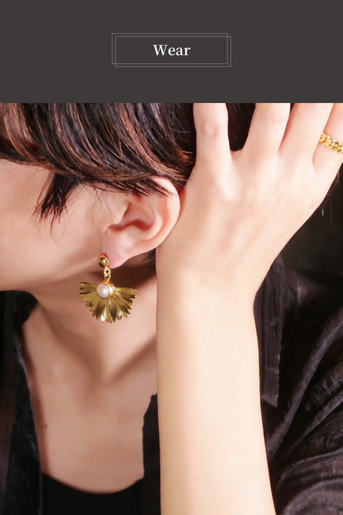 ピアス パール スタッド 花 ANTICO AER122