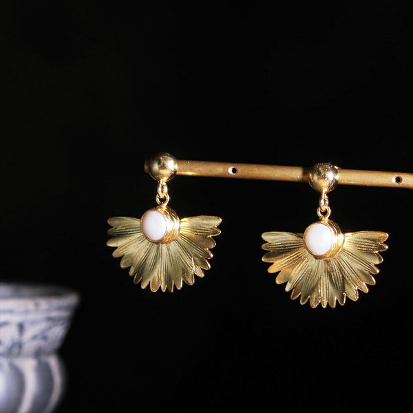 ナノッタ ピアス 淡水パール フラワー GD AER122-ER357-FPEARL