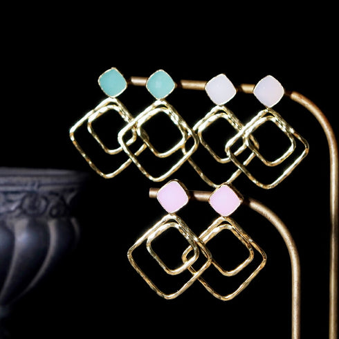 ナノッタ ピアス アクアカルセドニー AER124-ER359-AQUACH