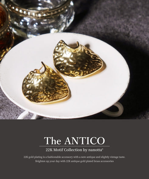 ピアス スタッド プレート オリエンタル ANTICO AER126