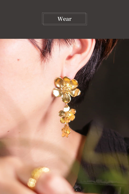 ピアス スタッド 花 ANTICO AER127