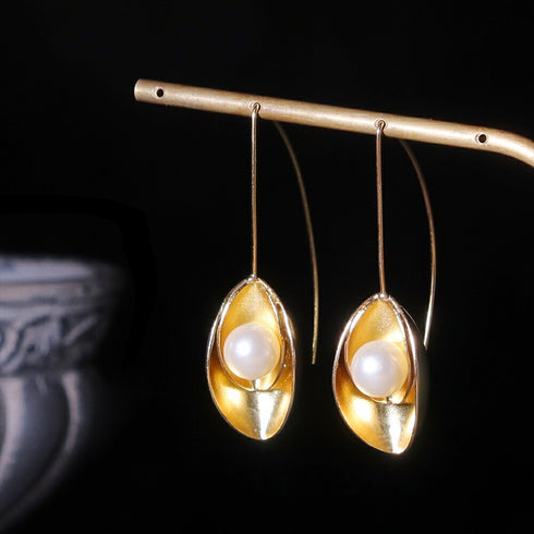 ナノッタ ピアス 淡水パール 蕾 GD AER129-ER369-FPEARL