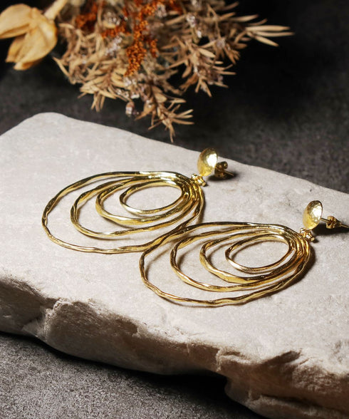 ピアス ラウンド スタッド サークル 槌目 ANTICO AER146