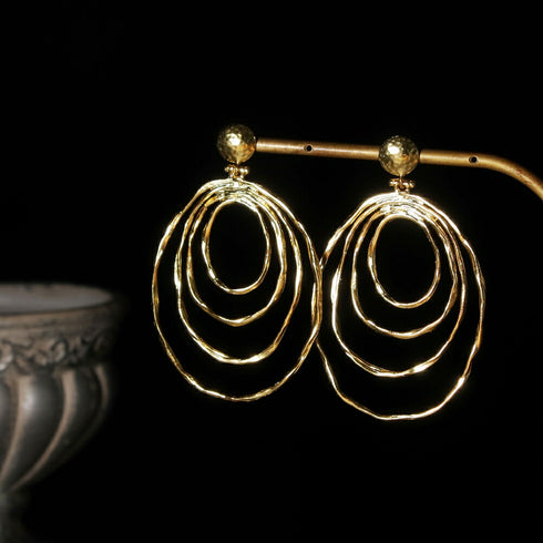 ナノッタ ピアス 槌目サークル GD AER146-GD