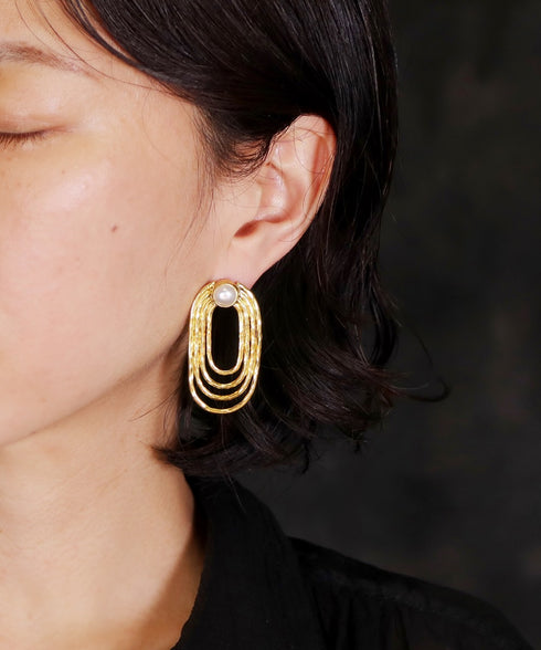 ピアス パール スタッド サークル オリエンタル ANTICO AER149