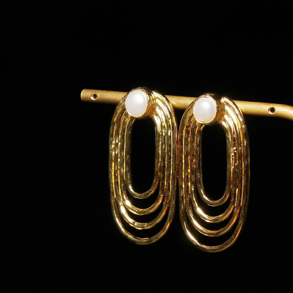 ナノッタ ピアス 淡水パール サークル AER149-FPEARL