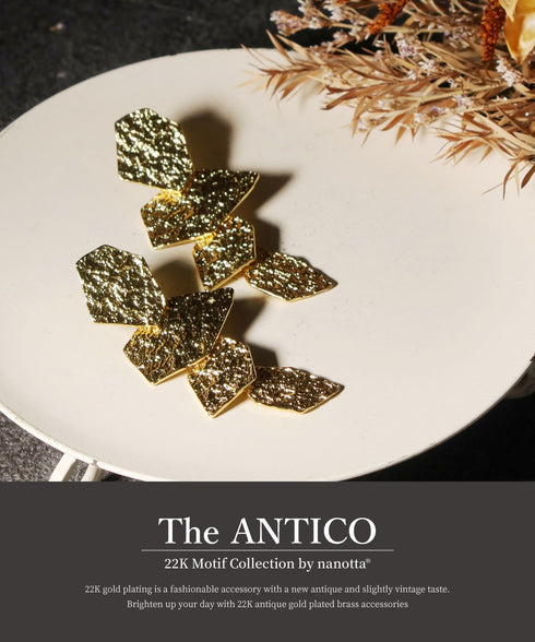 ピアス スタッド プレート オリエンタル ANTICO AER152