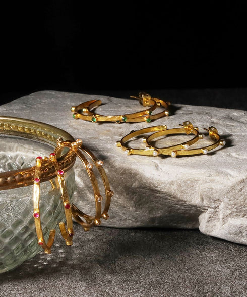 ピアス スタッド フープ ビューティフルジルコニア ANTICO AER155