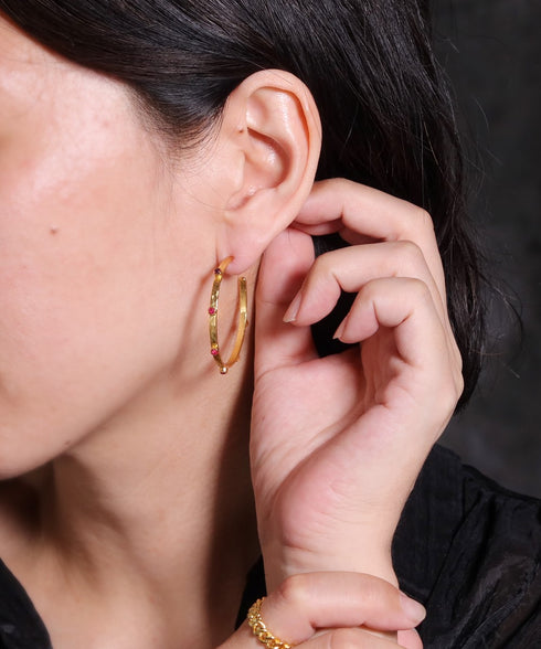 ピアス スタッド フープ ビューティフルジルコニア ANTICO AER155