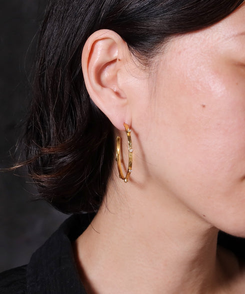 ピアス スタッド フープ ビューティフルジルコニア ANTICO AER155