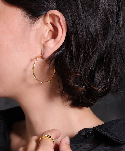 ピアス スタッド フープ ビューティフルジルコニア ANTICO AER155