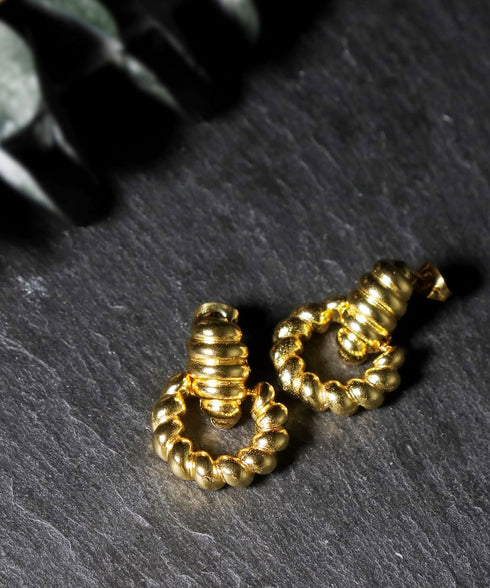 ピアス スタッド ツイスト クロワッサン オリエンタル ひねり ANTICO AER160