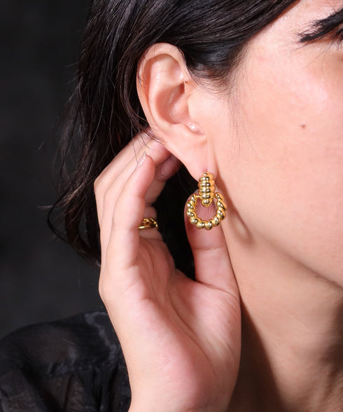 ピアス スタッド ツイスト クロワッサン オリエンタル ひねり ANTICO AER160