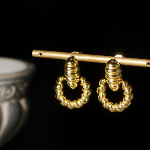 ナノッタ ピアス クロワッサン GD AER160-GD