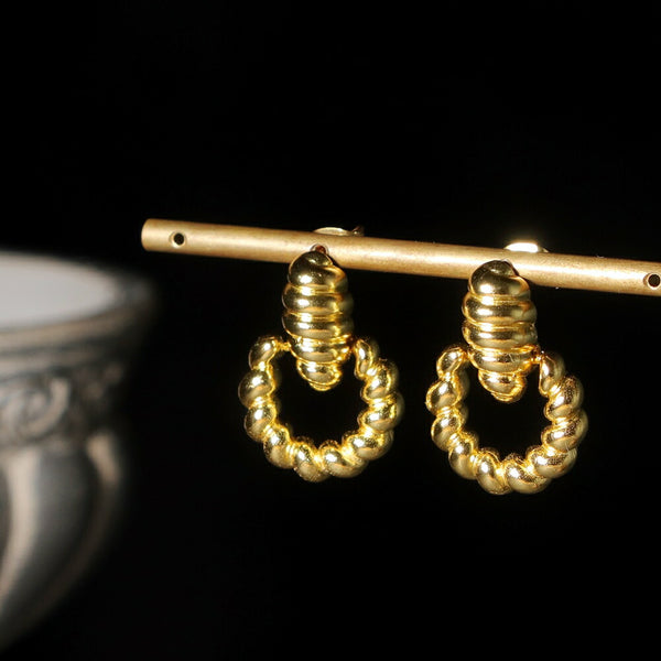 ナノッタ ピアス クロワッサン GD AER160-GD