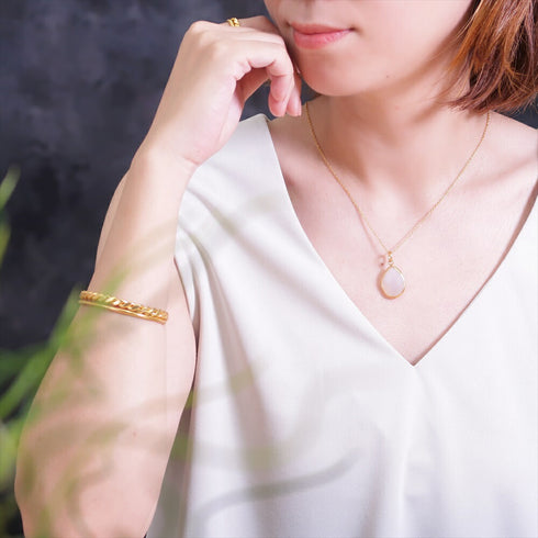 ネックレス 天然石 ティアドロップ チェーン アンリファインド ANTICO ANC004