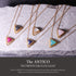 ネックレス 天然石 トリリアント チェーン 三角 アンリファインド ANTICO ANC010
