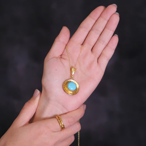 ネックレス 天然石 ラウンド チェーン アンリファインド ANTICO ANC017