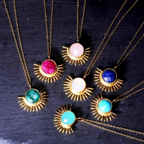 ネックレス 天然石 ラウンド チェーン オリエンタル アンリファインド ANTICO ANC020