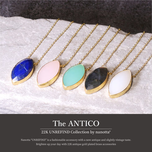ネックレス 天然石 マーキス チェーン アンリファインド ANTICO ANC022