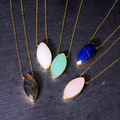 ナノッタ ネックレス アクアカルセドニー 46cm(天然石含む) ANC022-NC006-AQUACH