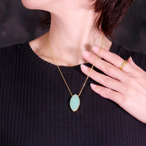 ネックレス 天然石 マーキス チェーン アンリファインド ANTICO ANC022