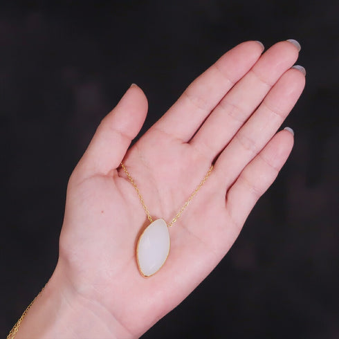 ネックレス 天然石 マーキス チェーン アンリファインド ANTICO ANC022