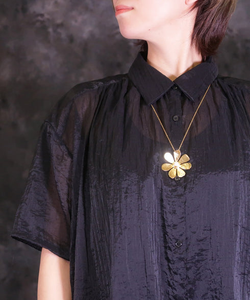 ネックレス 天然石 チェーン 花 アンリファインド ANTICO ANC026