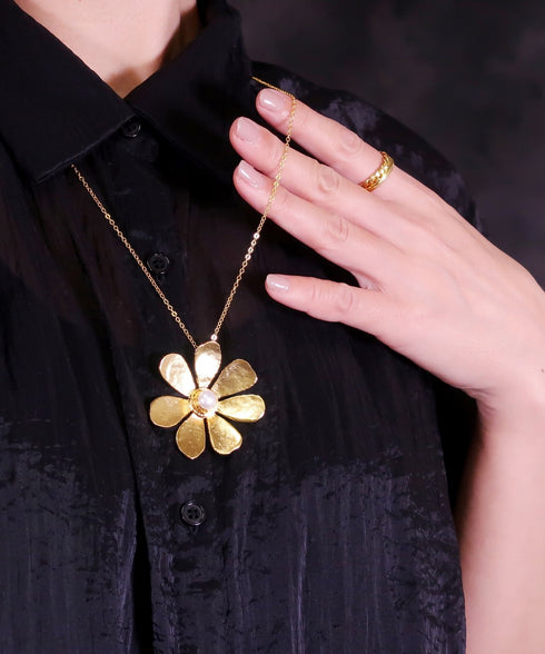 ネックレス 天然石 チェーン 花 アンリファインド ANTICO ANC026