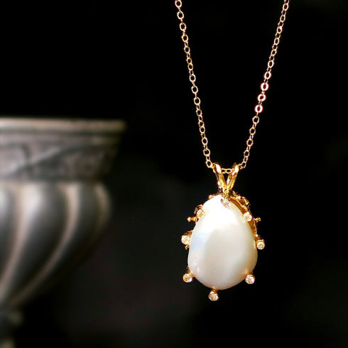 ナノッタ ネックレス 淡水パール ジルコニア 60cm ANC027-NC106-FPEARL