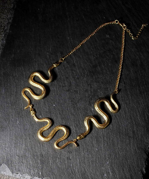 ネックレス キヘイ チェーン スネーク 蛇 ANTICO ANC034