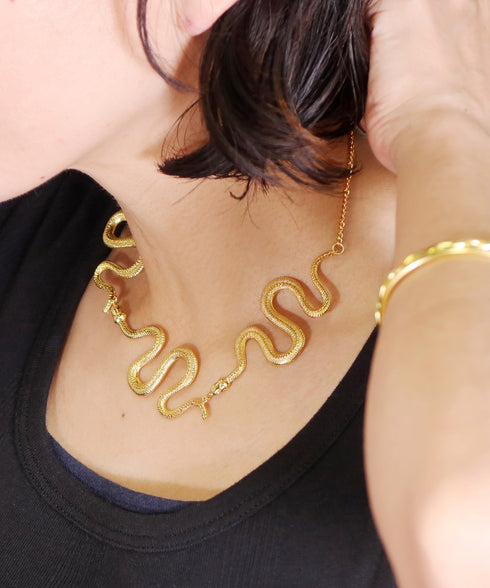 ネックレス キヘイ チェーン スネーク 蛇 ANTICO ANC034