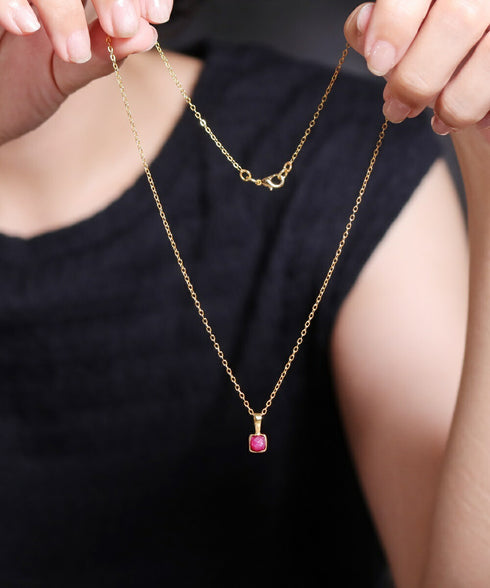 ネックレス 天然石 スクエア チェーン アンリファインド ANTICO ANC037