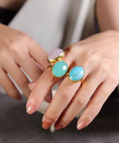 リング 指輪 天然石 オーバル アンリファインド ANTICO ARN001