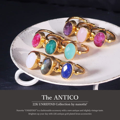 リング 指輪 天然石 オーバル アンリファインド ANTICO ARN004